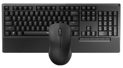 Rapoo X1960 Wireless Combo Keyboard Mouse - Black