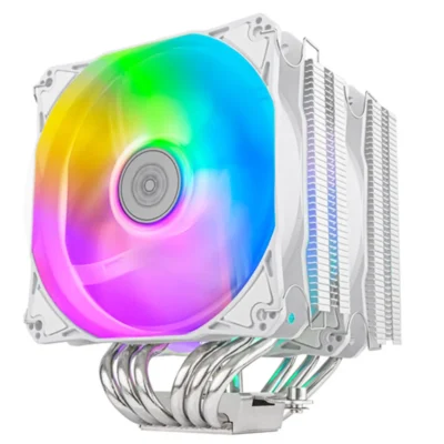 SilverStone Hydrogon D120 ARGB Dual Tower CPU Air Cooler - White