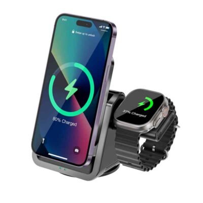 WIWU WI‐W018 3 in 1 Wireless charger for phone/ watch/ airpods