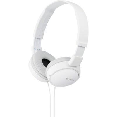 Sony MDR-ZX110AP In-line Remote and Mic Wired Headphones – White