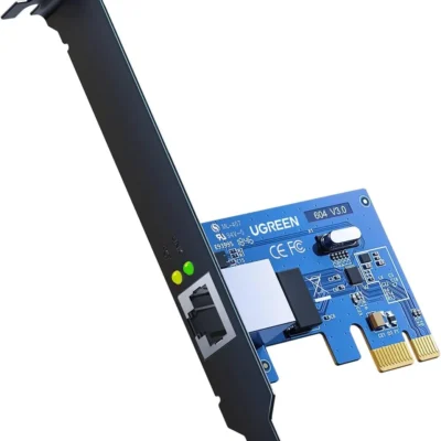 Ugreen 30771 Gigabit 10/100/1000Mbps Ethernet PCI Express Network Controller Card for Desktop PC