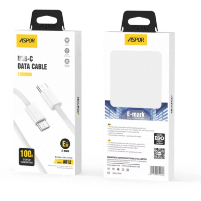 ASPOR A011 100W TYPE‐C TO TYPE‐C CABLE 1.2M
