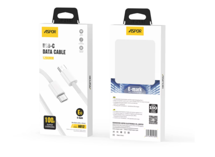 ASPOR A011 100W TYPE‐C TO TYPE‐C CABLE 1.2M