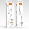 Aspor A102 USB-C Fast Charging Data Cable 3A 1M - White