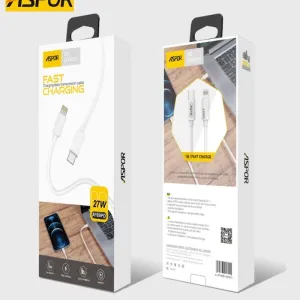 Aspor AC‐22 27W Nylon Cable Type‐C to Lightning 1M