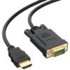 HDMI TO VGA 1.8M CABLE With Chip