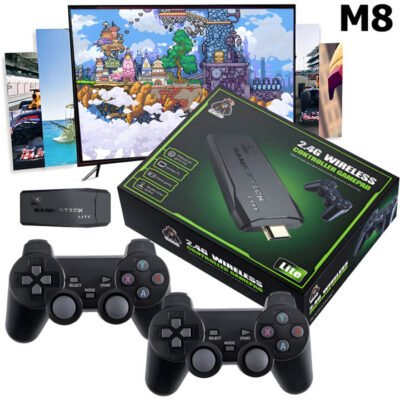 M8 HDMI Game Stick Lite Console 2.4G Wireless Controllers 4K Video Game Retro Box