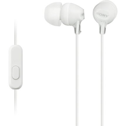 Sony MDR-EX15AP In-ear Headphones with Microphone – White