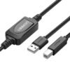 UGreen 10374 USB A 2.0 Male to B Male Active Printer Cable 10m