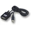 USB To Serial Port RS232 Converter Cable - Black