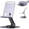 Universal Full Metal 360° Rotating Aluminum Alloy Base Desktop Tablet Phone Holder Stand