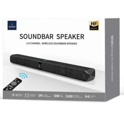 WIWU S1 Bluetooth 2.0 Channel Soundbar Speaker 60W - Black