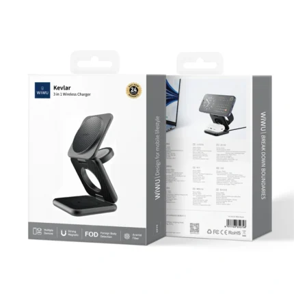 WIWU Wi‐W035 KEVLAR MAG GO 3 in 1 Wireless Charger