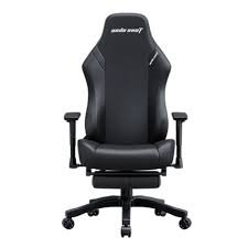 Anda Seat Luna Pro with Footrest Large Gaming Chair - Black Fabric
