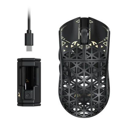 ATTACK SHARK R5 Ultra Carbon Fiber Wireless 8K PAW3950MAX Gaming Mouse – Black