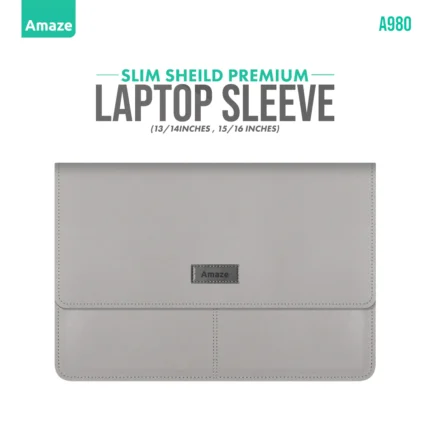 Amaze A980 Slim Sheild Premium Laptop Sleeve 13/14 – Silver
