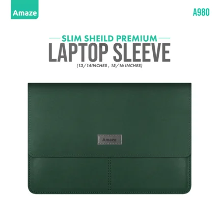 Amaze A980 Slim Sheild Premium Laptop Sleeve 13/14 – Green