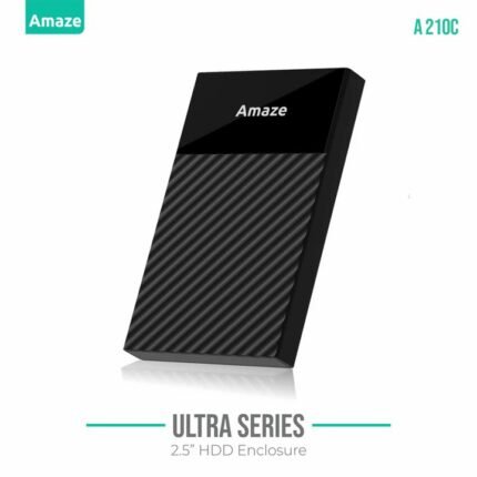 AMAZE A210C Ultra Series 2.5” USB 3.0 Type-C SSD HDD Enclosure Case with Type-A to Type-C Cable