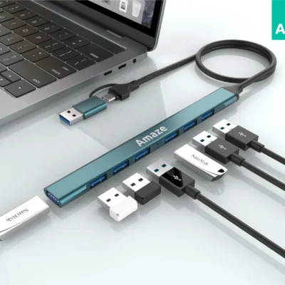 AMAZE A307 USB + Type C 7-Port USB 3.0 HUB
