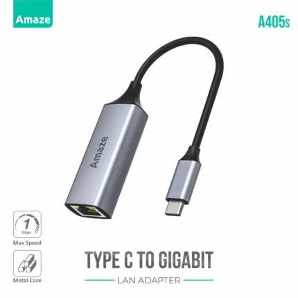 Amaze A405s Type C To Gigabit Ethernet Adapter