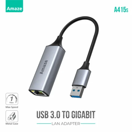 Amaze A415s USB 3.0 to Gigabit Ethernet Lan Adapter