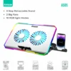 Amaze A505 Dual Fans RGB Cooling Laptop Stand with Phone Holder
