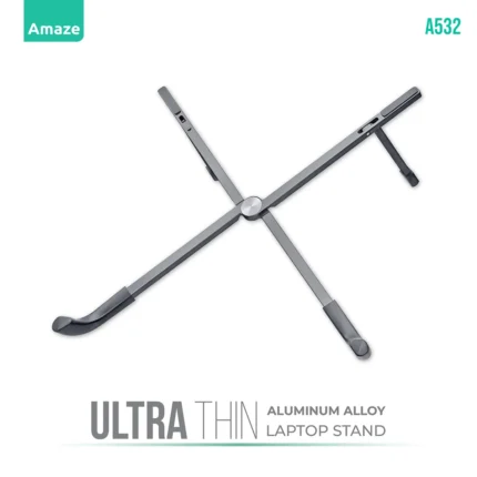 Amaze A532 Aluminium Alloy Ultra Thin Laptop Stand - Grey