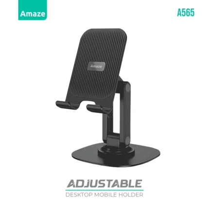 Amaze A565 Adjustable Desktop Mobile Holder - Black
