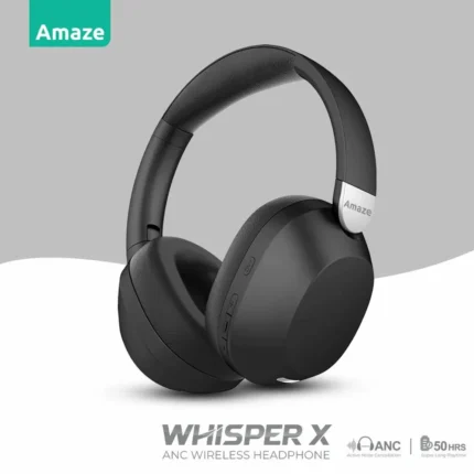 Amaze A655 Whisper-X ANC Wireless Headphones - Black