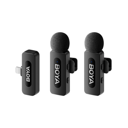 BOYA BY-V2 Ultracompact Dual iOS 2.4GHz Wireless Microphone System