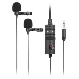 Boya M1DM Dual Omni-directional Lavalier Mic