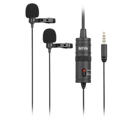 Boya M1DM Dual Omni-directional Lavalier Mic