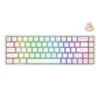E-YOOSO HZ-68 Wired 68 Keys Mechanical Keyboard Clicky Pink Switches – White