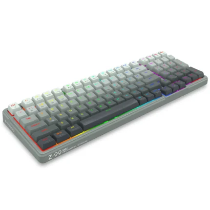 E-Yooso Z-99 Tri-Mode RGB 99-Keys Mechanical Keyboard Gradient Grey - Silverwood Swicthes