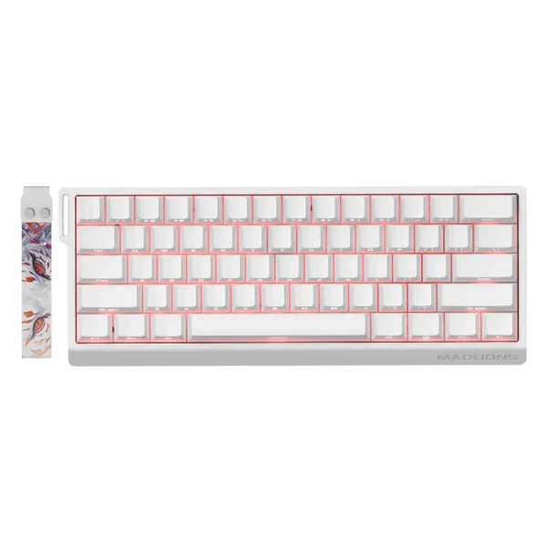 Madlions Mad60HE Magnetic Switch Mechanical Keyboard - Contour White