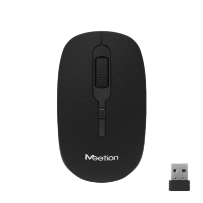 MeeTion R547 2.4G USB Wireless Optical Mouse - Black