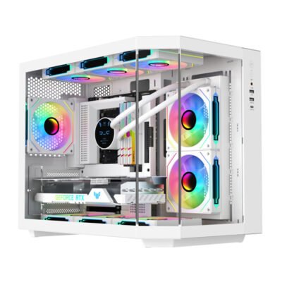 SAMA Neview 2771 3X Fans Micro-ATX Tower Gaming Chassis – White