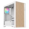 SAMA V Nature ATX Mid Tower Gaming Chassis 4X ARGB Fans – White