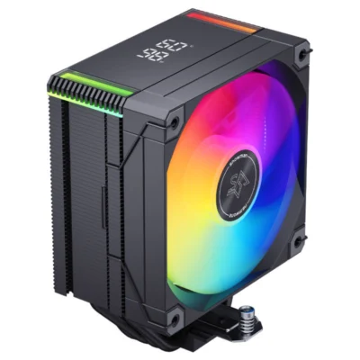 SNOWMAN MT4-V4 Digital ARGB Dual Tower CPU Cooler – Black