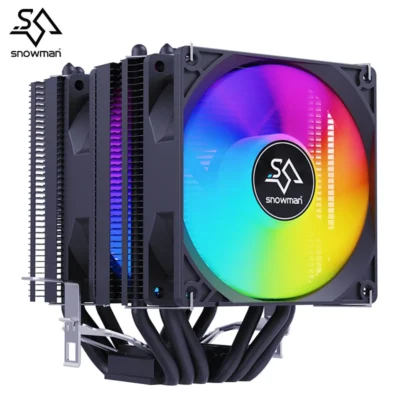 SNOWMAN MX6V3 ARGB High Speed CPU Cooler Fan 6 Copper - Black