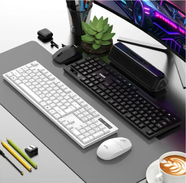 Sama GW1500 Wireless Keyboard and Mouse Combo - White