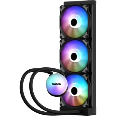 Sama SL360 Liquid CPU Cooler 360mm Addressable RGB Fans - Black