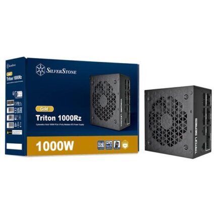 SilverStone Triton 1000Rz Cybenetics Gold 1000W ATX 3.1 PCIe 5 Fully Modular ATX Power Supply - Black