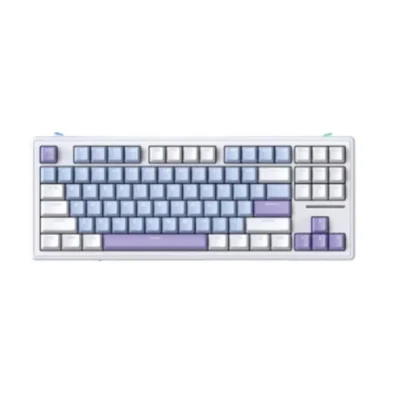 XINMENG M87 Pro V2 Tri-Mode Gasket Mechanical Keyboard – White Blue