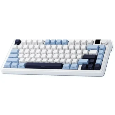 Xinmeng M75 Pro Mechanical Keyboard – White Sky Blue