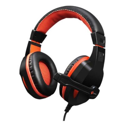MeeTion HP010 Scalable Noise-canceling Stereo Leather Wired Gaming Headset with Mic