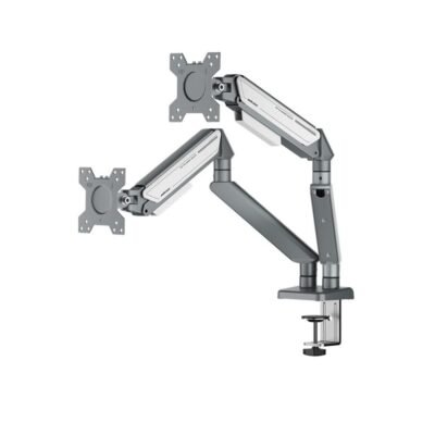 AndaSeat Stealth II Duo A6D Ergonomic – Dual Monitor Arm Black & White