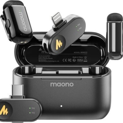 MAONO Wave T1 Mini Wireless Lavalier Microphone