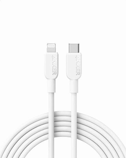 Anker A81A6 310 USB-C to Lightning Cable Braided 6FT - White