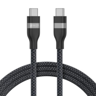 Anker A82E2612 Type-C to Type-C Cable 240W Upcycled-Braided 1.8m– Black
